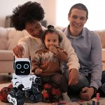 Locisne Robot télécaommandé RC pour Enfants Robot de contrôle du Son à commaende Tactile Rechargeable Kit de Robot éducatif de Danse Chantant
